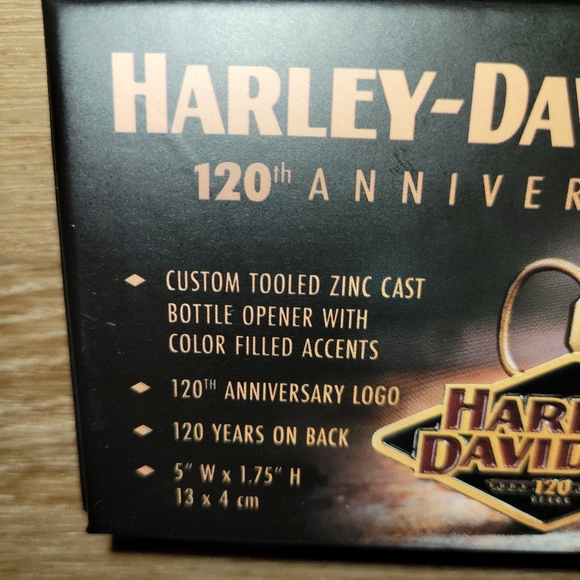 Harley Davidson 120th Anniversary Men's Snapback Hat Cap And Bottle Opener New - Picture 10 of 12